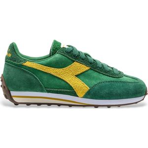 Diadora - Rally - Leren Sneakers - Marineblauw - Plat - Veters