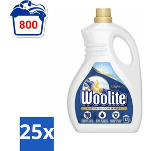 Woolite Textile - Vloeibaar Wasmiddel - Met Keratine - Textiel Was - 32 Wasbeurten - 1,9L - Bulkverpakking - 25 stuks