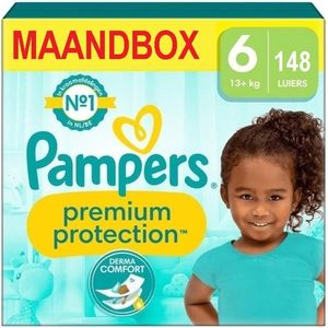 Pampers - Premium Protection - Maat 6 - Maandbox - 148 luiers - 13KG