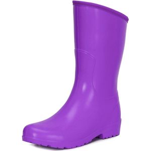 Ladeheid Dames Regenlaarzen - Gevoerd en Waterdicht - EVA - LA-DW-MooieShort - Violet - 36