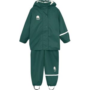 Unisex Baby Two-Piece Rainsuit Green 130 cm - Waterproof Rain Gear