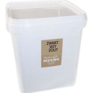 Meenk / Van Vliet - Zwart Wit Zout - 2 Kilo Emmer - XXL Verpakking - Bulk - Van Vroeger