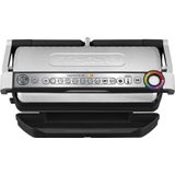 Tefal OptiGrill+ XL GC722D16 - Contactgrill - Groot grilloppervlak - 9 automatische kookprogramma’s - 2000W - RVS