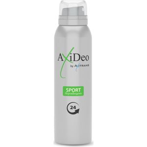 Axitrans Deo, Axideo Sport - Anti Transpirant Deodorant voor sporten, anti zweet spray, hypoallergenic en parfumvrije deodorant, voor een fris en comfortabel gevoel de hele dag door, 75 ml