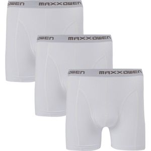 Bamboo Boxershort- Bamboo Onderbroeken - Maxx Owen - Super zacht - Antibacterieel - Perfect draagcomfort - 95% Bamboo - 3 stuks - Wit - L