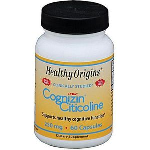Cognizin Citicoline 250 mg (60 Capsules) - Healthy Origins