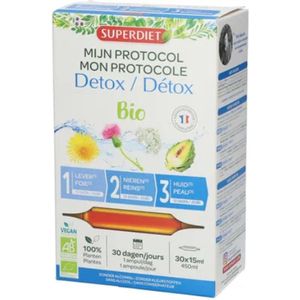 Super Diet - Mijn Protocol Detox Bio - 30 Dagen Detoxprogramma - Detoxkuur - Seizoenswisseling - 3 fases - 450 ml