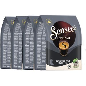 Senseo Espresso Koffiepads - Intensiteit 9/9 - 4 x 36 pads