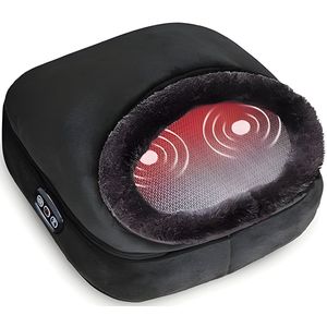 Voetmassageapparaat met vibratie en warmtefunctie - 2-in-1 voetwarmer voor pijnverlichting en ontspanning