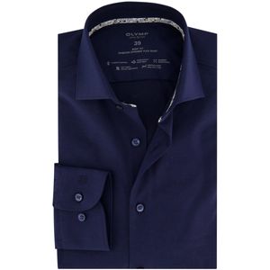 Navy Olymp business overhemd extra slim fit katoen