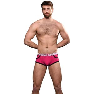 Andrew Christian ALMOST NAKED® Retro Pocket Boxer Fuchsia - MAAT S - Heren Ondergoed - Boxershort voor Man - Mannen Boxershort