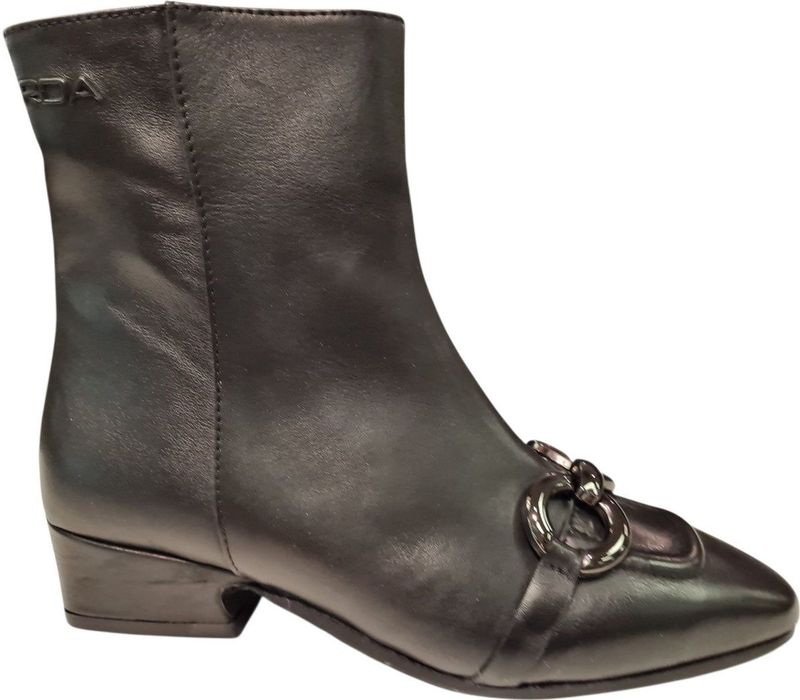 Roberto D'Angelo - Dames Enkellaarzen - Zwart - Leren