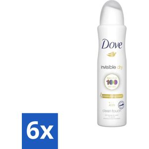 Dove Deodorant Spray - Invisible Care - 150 ml - Voordeelverpakking - 6 stuks