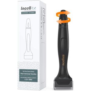 Verstelbare Dermastempel met 140 Titanium Naalden voor Haar- en Baardgroei