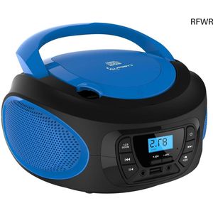 RFWR® Draagbare CD-speler met FM-radio en USB-aansluiting