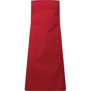 Schort/Tuniek/Werkblouse Unisex One Size Premier Red 65% , 35% Katoen