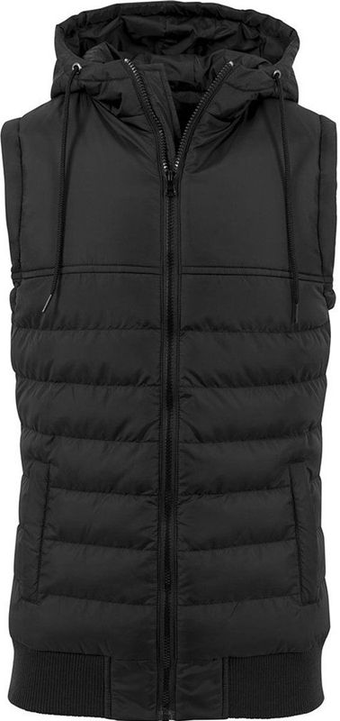 Build your Brand Bubble Vest BY046 - Black/Black - L