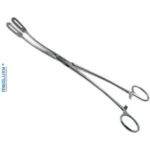 Medluxy - Tampontang Fletcher S-vormig - Gebogen - 24 cm - Verpleegkunde EHBO Sponge Forceps