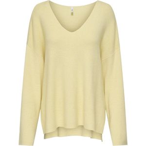 Only Trui Onlkatia Ls Rib V-neck Ex Knt 15367805 Sunlight/melange Dames Maat - M