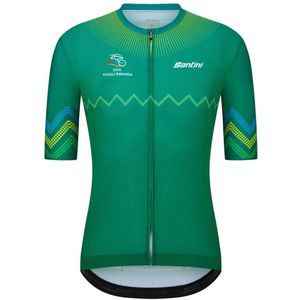 Santini Uci Road World Championships Kigali 2025 Korte Mouw Wielertrui Groen L Man