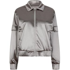 EsQualo Jas Jacket Metallic W25 10737 080 Silver Dames Maat - 34