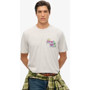 Superdry - Neon Travel Chest - T-shirt - Cool Green - Korte Mouwen