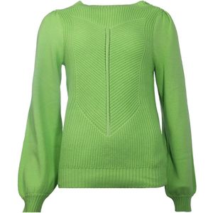 NED Trui Suze Ls Knitwear 24s1 U239 04 258 Green Flash Dames Maat - L