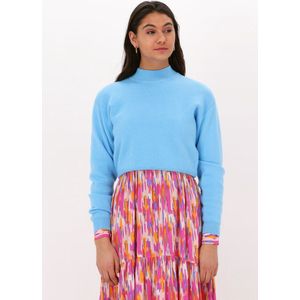 Minus Jose Knit Turtleneck Truien & Vesten Dames - Sweater - Hoodie - Vest- Lichtblauw - Maat XXL