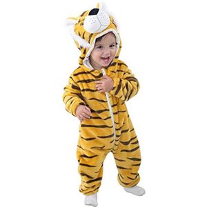 Baby Romper met Capuchon en Dierenhoed - Winter Jumpsuit voor Baby's