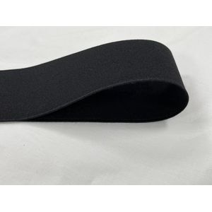 Elastiek band 8 cm breed - zwart bandelastiek - blister 3 m