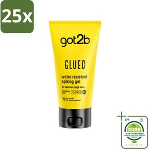 25 x Got2B - Styling Gel - Glued - 150 ml - Grootverpakking - Haarkleur - Haartype - Stijl - Fixatie - Hold