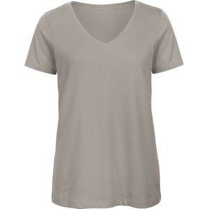B&C Organic Cotton Inspire V-neck T-shirt / Woman CGTW045 - Light Grey - XL