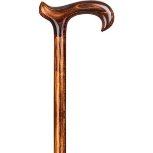 Gastrock - Hercules - Houten Wandelstok - Bruin - 113 cm - Geschikt voor Extra Lange Mensen