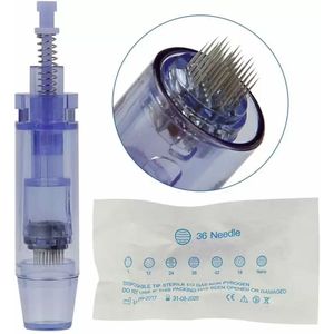 dermapen naalden 36 pin x 6 stuks - Vervangendenaaldkoppen - Geschikt voor Dr.Pen A6,A1,E30,M5,MyM,M7,N2 -