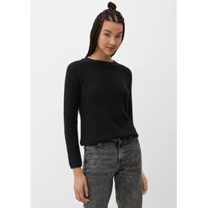 QS - Trui - Zwart - Gebreide Truien