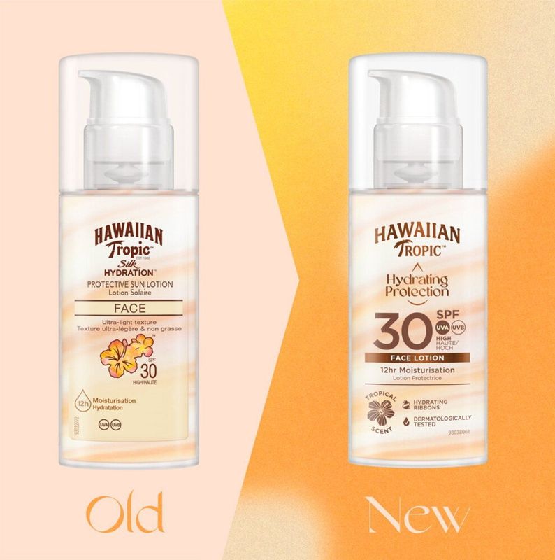 Hawaiian Tropic Zonnebrand SPF 30 Gezicht Silk Air Soft - 2 x 50 ml - Voordeelverpakking