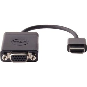 Dell 492-11682 Adapter [1x HDMI-stekker - 1x VGA-bus] Zwart