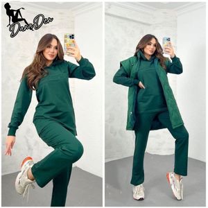 casual outfit dames - Deep Green, XL