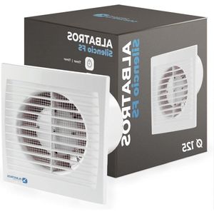 Badkamer Ventilator 125 mm Met Vochtsensor Timer Extra Stil Krachtig Innovatief Aangenaam Feel-good Klimaat