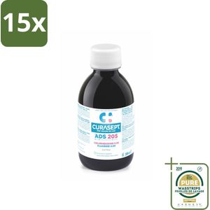 15 x Curasept - Mondspoeling - 0,05% Chloorhexidine - Voor Mondhygiëne & Tandvlees - 200 ml - Grootverpakking - Mondspoeling - Chloorhexidine - Tandvlees - Gingivitis - Cariës