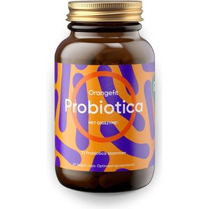 Orangefit Probiotica - 60 capsules - 13 Probiotica Stammen - Vegan - Supplementen - Voor Je Spijsvertering