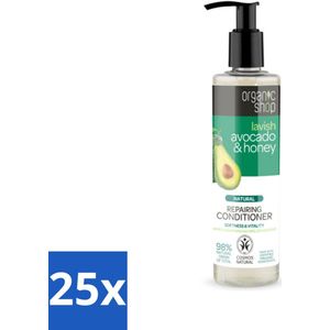 Organic Shop - Natural Repairing Conditioner - Avocado & Honey - 280 ml - Bulkverpakking - 25 stuks
