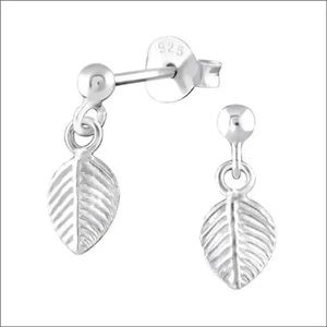 Aramat jewels ® - 925 sterling zilveren oorbellen hanger hartje stippels