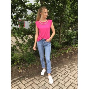 Hill Fashion - Top - Classy - Fuchsia - Maat one-size