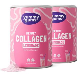 Yummygums • 2x Collagen Lemonade • Suikervrij • Collageen poeder 2x 240g