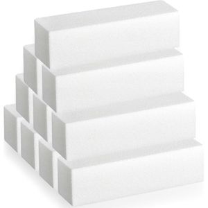 10x Witte Polijstblokjes voor Nagelstyling - 240/240