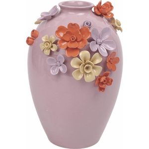 House of Nature - Vaas Flowers roze 15cm