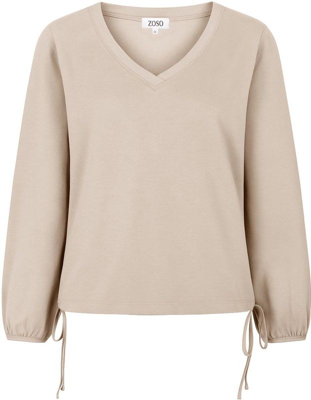 Zoso - 254Veronica - Top - Zand - Lange Mouw