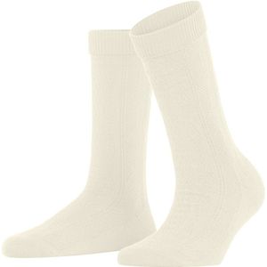 Esprit Cable Stitch Boot Sokken Dames 17431 2060 woolwhite 35-38