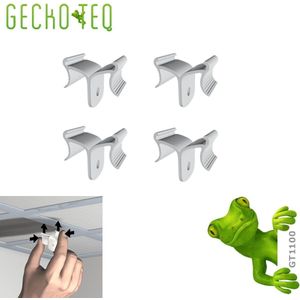 GT1100 GeckoTeq 4 x systeemplafond klem haak-wit-5kg